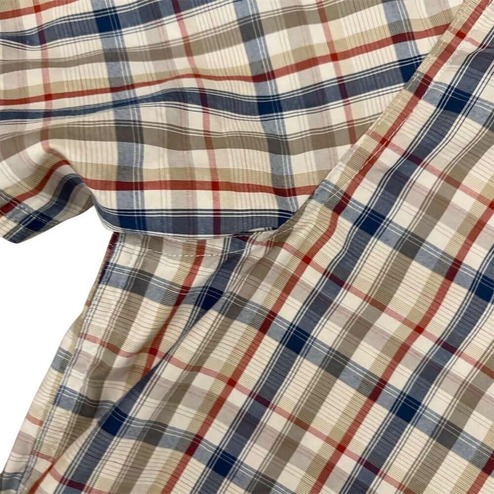 Toad & Co Men's Plaid Short Sleeve Button-Up Shirt Size M Organic Cotton Blend - Picture 3 of 8